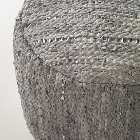 Puff redondo tejido étnico 45x35cm