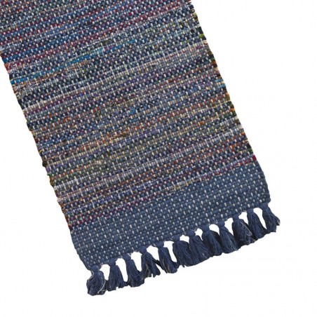 Alfombra flecos hilo multicolor 60x120cm