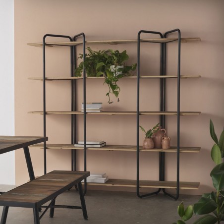 Estanteria 190x43x190cm abeto y fibras de madera