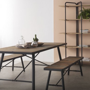 Mesa comedor 190x90 estilo vintage industrial 2