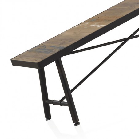 Banco para mesa comedor 150x35 estilo vintage industrial