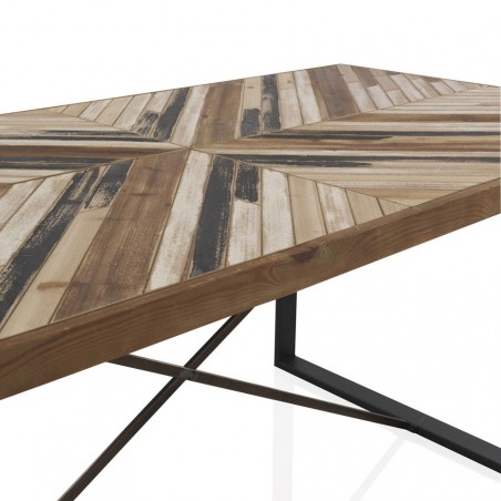 Mesa comedor 180x90 estilo vintage industrial