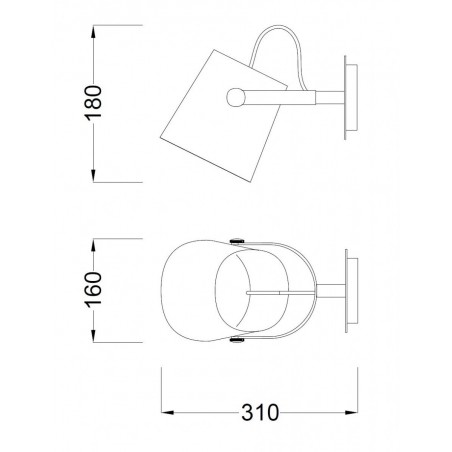 Aplique de pared estilo nórdico