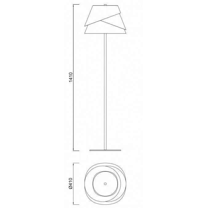 Lámpara de pie ALBORAN 160cm Lámpara de pie ALBORAN 160cm