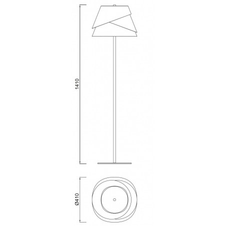 Lámpara de pie ALBORAN 160cm