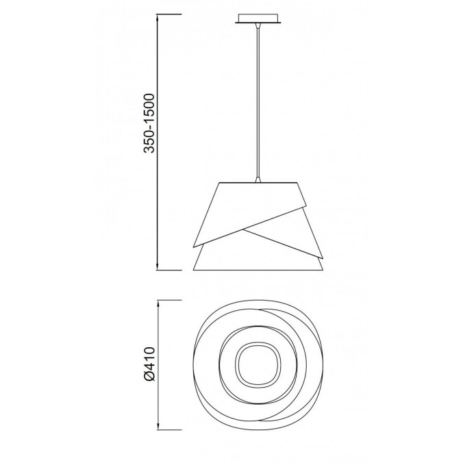 Lámpara colgante de techo ALBORAN 41cm