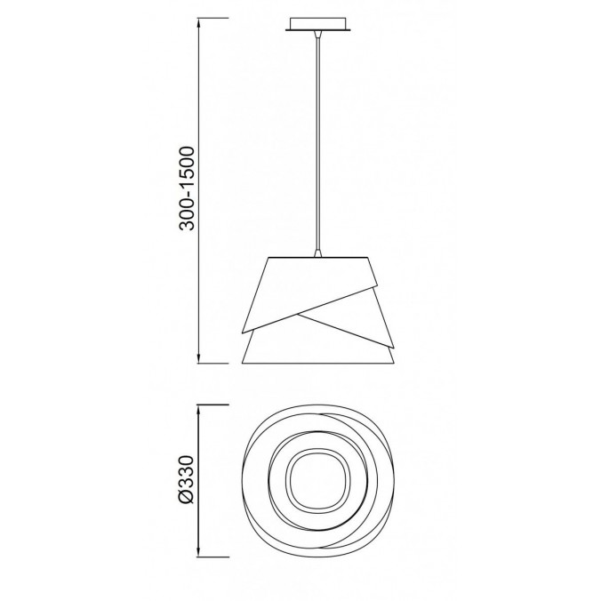 Lámpara colgante de techo ALBORAN 33cm Lámpara colgante de techo ALBORAN 33cm