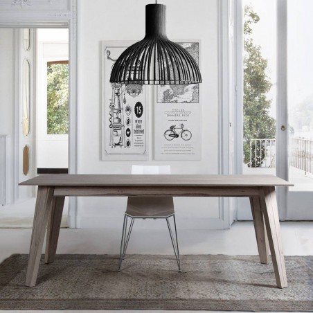 Silla diseño madera y acero