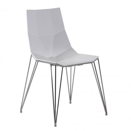 Silla diseño madera y acero