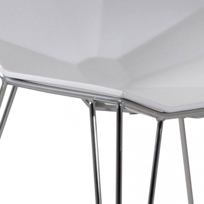 Silla diseño madera y acero