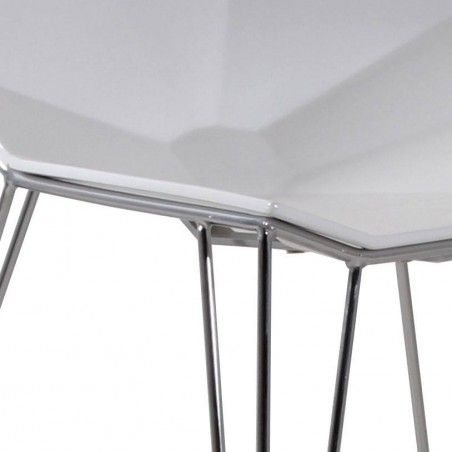 Silla diseño madera y acero