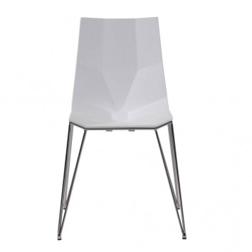 Silla diseño madera y acero 2