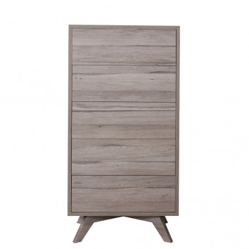 Chifonier estilo nordico con patas roble blanco 2