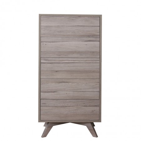 Chifonier estilo nordico con patas roble blanco