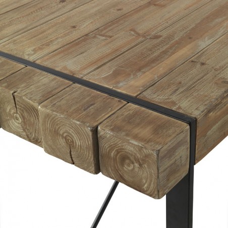 Mesa de comedor estilo industrial 200x90x80h en metal