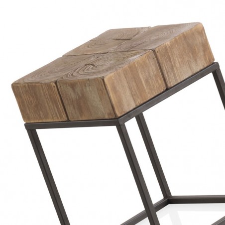 Taburete 33x33 estilo industrial funcional