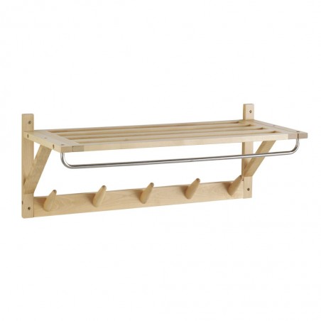 Percha con repisa 80x34cm en abedul