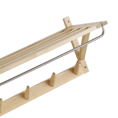 Percha con repisa 80x34cm en abedul