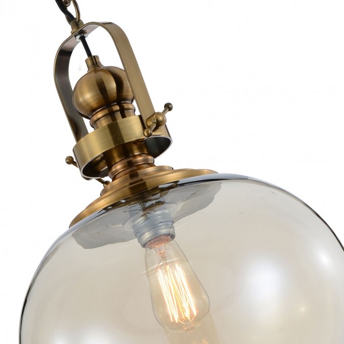 Lámpara esfera Vintage 33cm metal cuero Lámpara esfera Vintage 33cm metal cuero