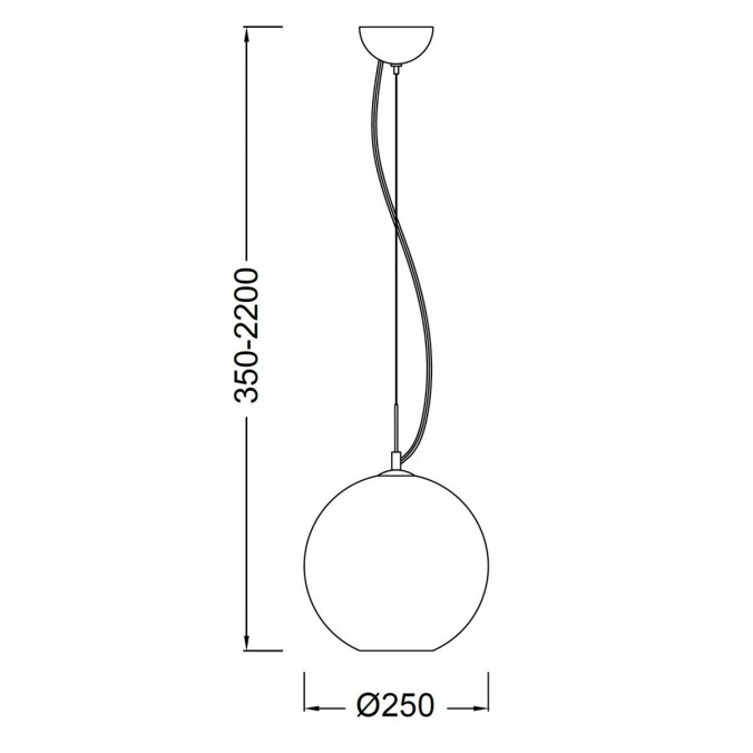 Colgante techo Crystal bronce 25cm