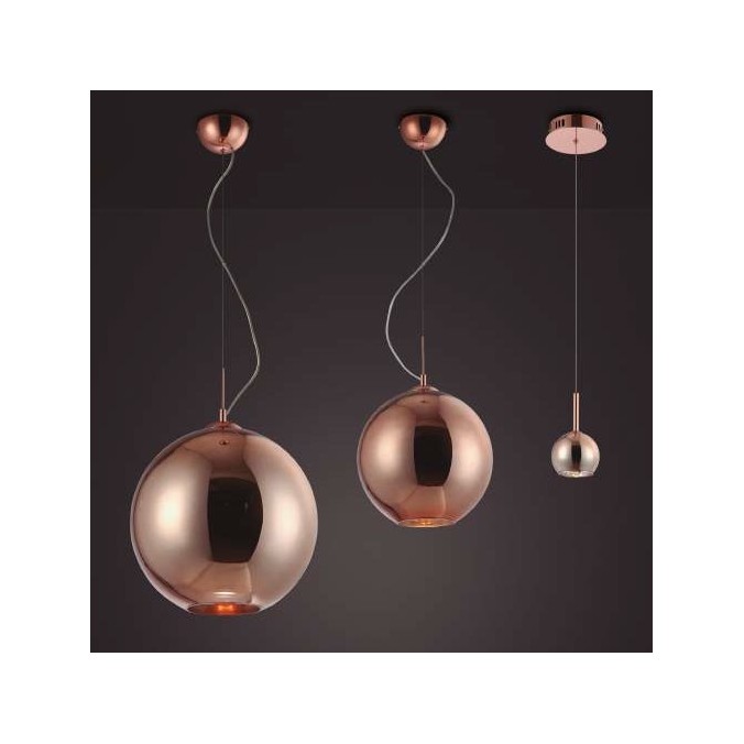 Colgante techo Crystal bronce 25cm