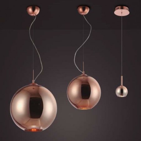 Colgante techo Crystal bronce 25cm