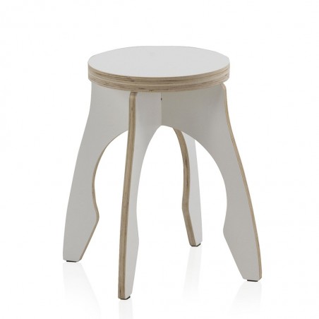 Taburete infantil redonda 41x41cm madera contrachapada