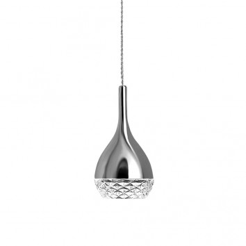 Colgante techo 1 luz Khalifa cromo