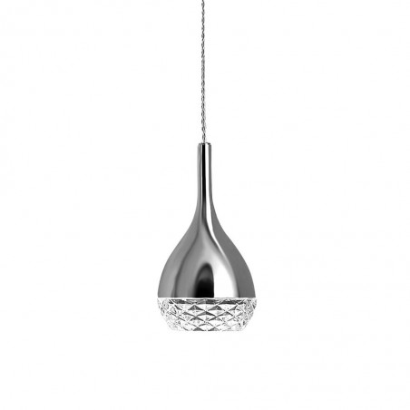 Colgante techo 1 luz Khalifa cromo