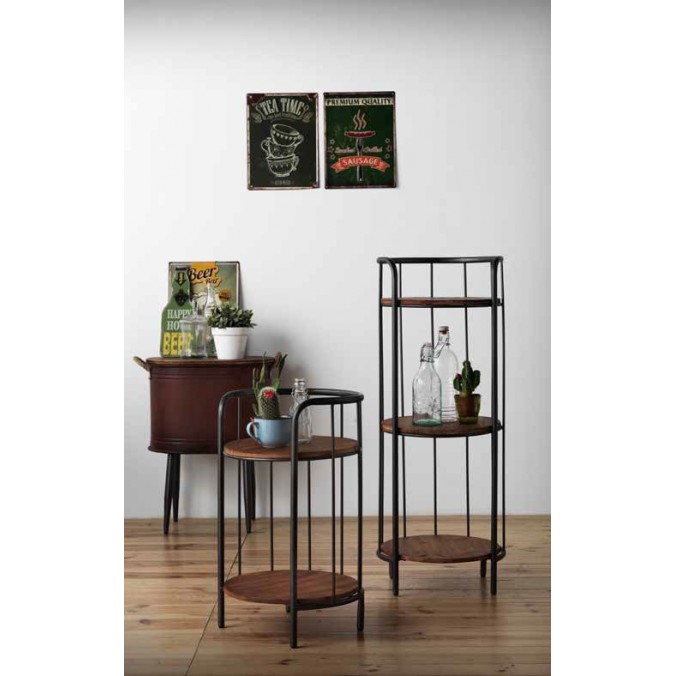 Estanteria 41x108cm pino y hierro