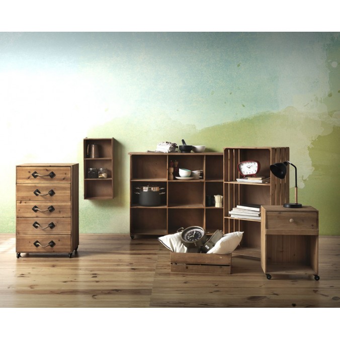 Estanteria de pared 33x70cm madera abeto