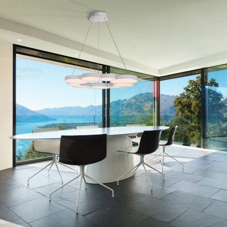 Lámpara de techo suspensión led LUNAS 80cm