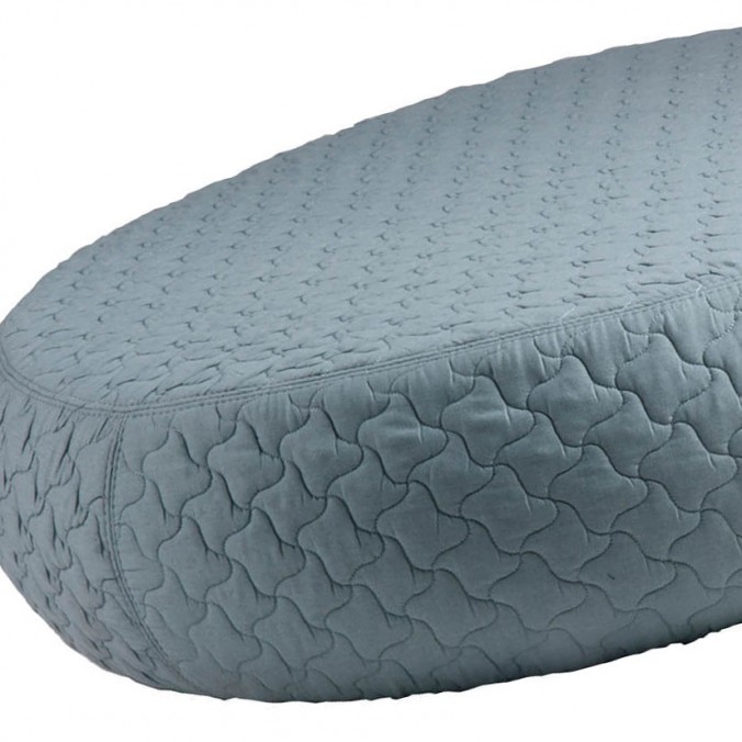 Puff 101cm acolchado Windmill azul estructura madera