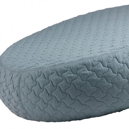 Puff 101cm acolchado Windmill azul estructura madera