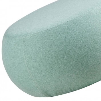 Puff 75cm tapizado tela color mint estructura madera 2