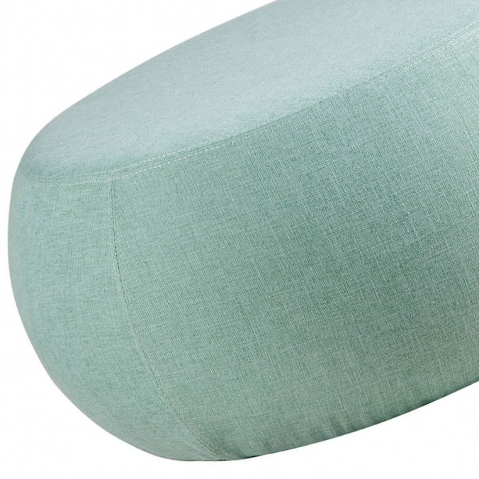 Puff 75cm tapizado tela color mint estructura madera Puff 75cm tapizado tela color mint estructura madera