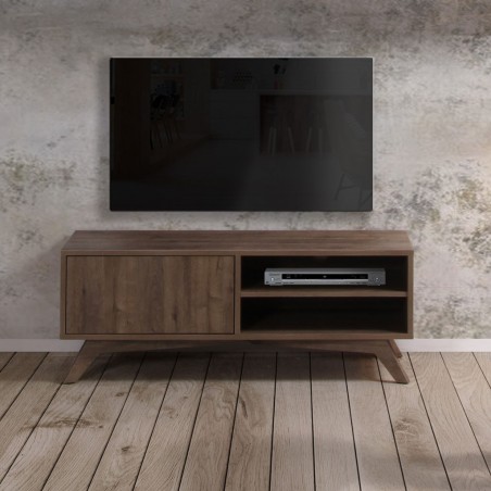 Mueble TV estilo nordico escandinavo 120cm roble