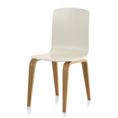 PAck 4 sillas estilo nórdico 42x53x88h contrachapado roble