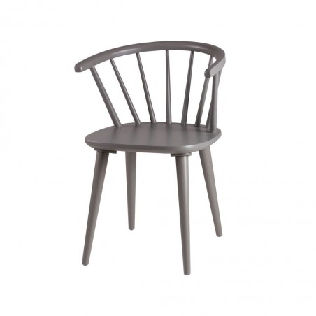 Silla vintage ANYA gris fabricada en madera
