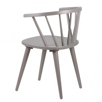 Silla vintage ANYA gris fabricada en madera 2