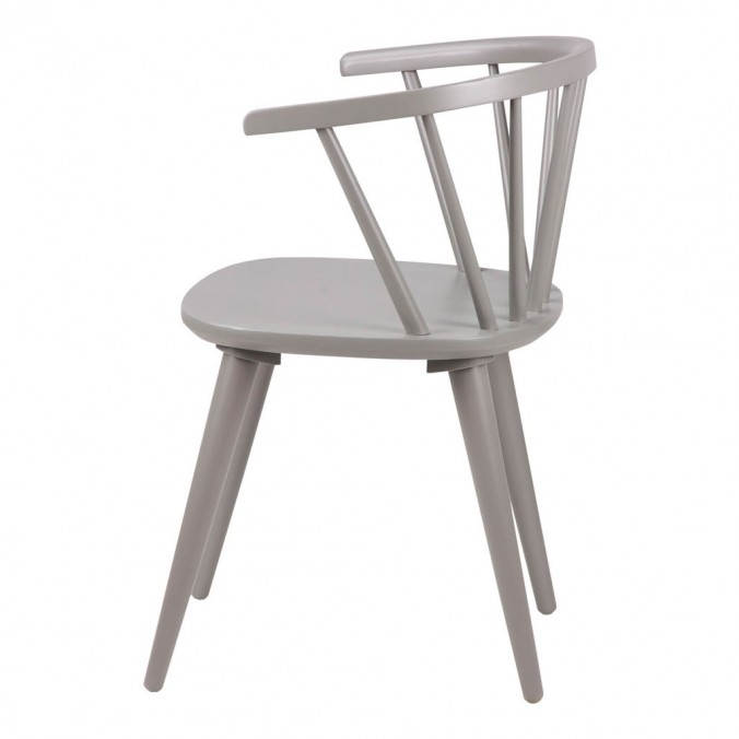 Silla vintage ANYA gris fabricada en madera Silla vintage ANYA gris fabricada en madera