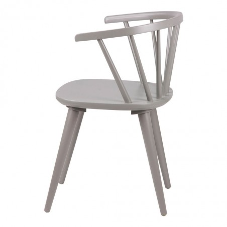 Silla vintage ANYA gris fabricada en madera