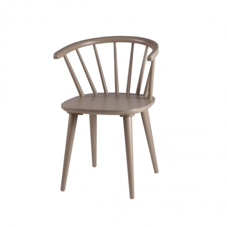 Silla vintage ANYA verde fabricada en madera