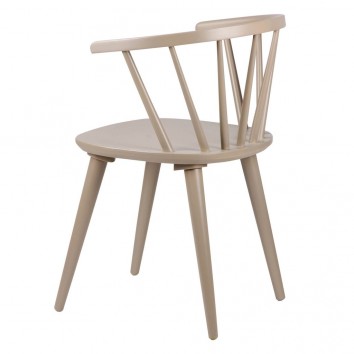 Silla vintage ANYA verde fabricada en madera 2