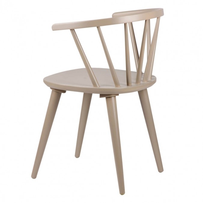 Silla vintage ANYA verde fabricada en madera