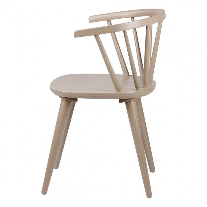 Silla vintage ANYA verde fabricada en madera