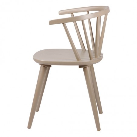 Silla vintage ANYA verde fabricada en madera