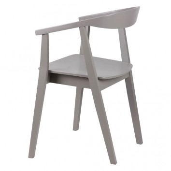 Silla vintage DONNA gris fabricada en madera 2