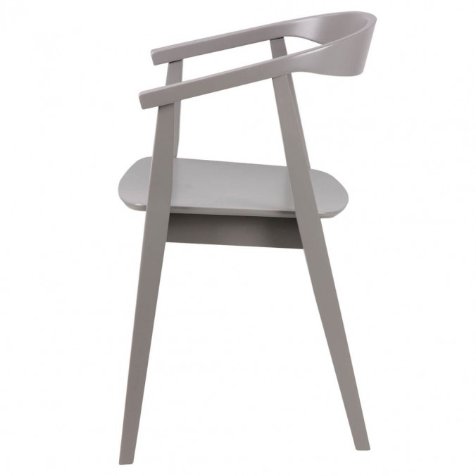 Silla vintage DONNA gris fabricada en madera