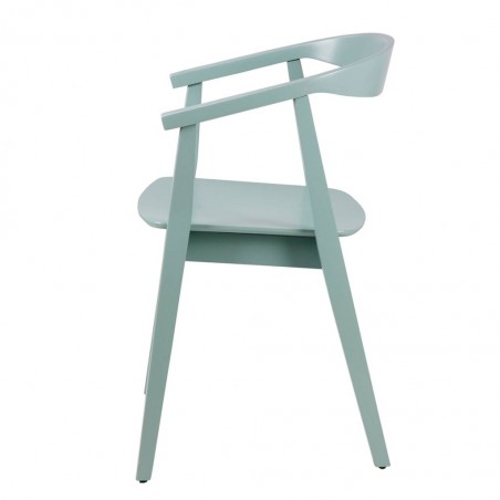Silla vintage DONNA tono mint fabricada en madera